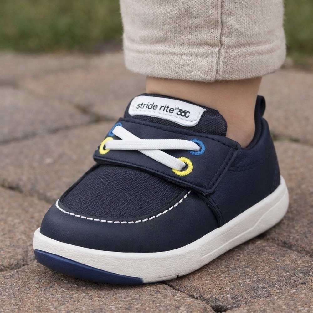 Stride Rite Navy and White Kids Shoes
